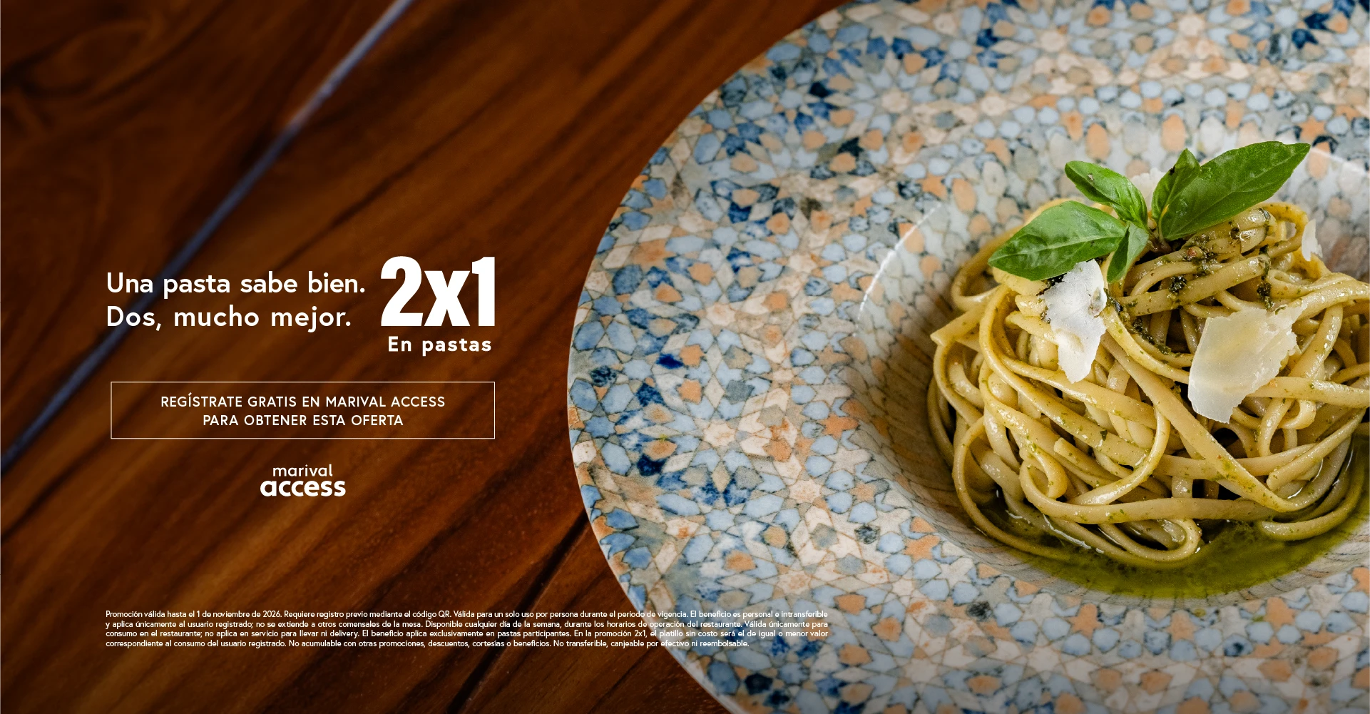Oferta Pastas Taormina Restaurante Nuevo Vallarta